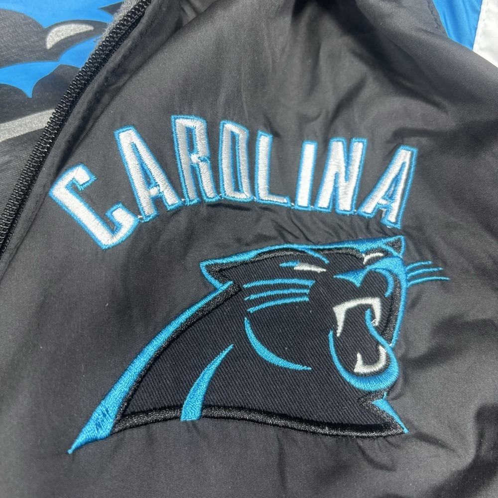 Carolina Panthers NFL Men's XXL G-III Hooded Reversible Jacket Black & Dark Gray - Picture 2 of 16